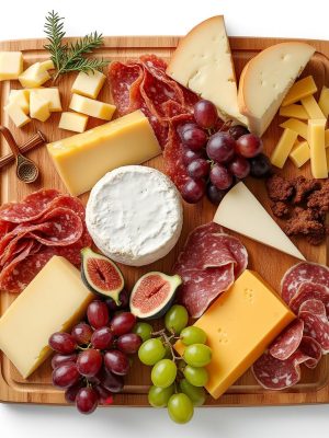 deluxe maple charcuterie board set