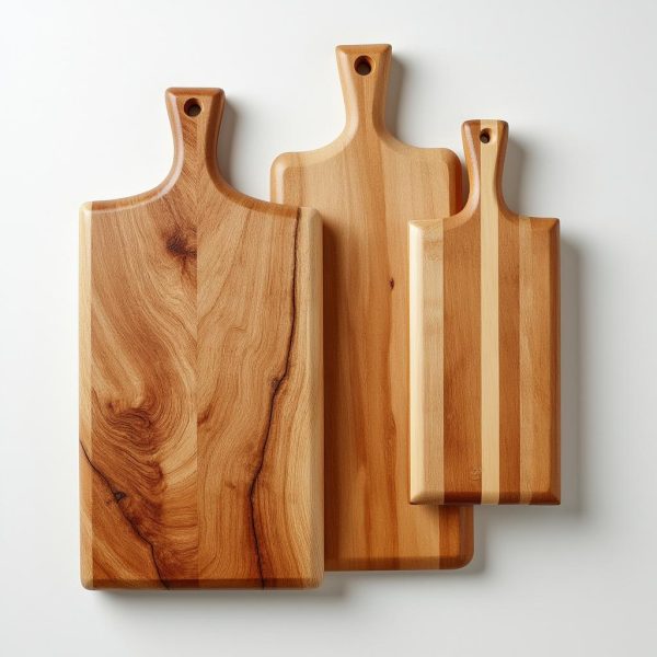 deluxe maple wood cutting board set